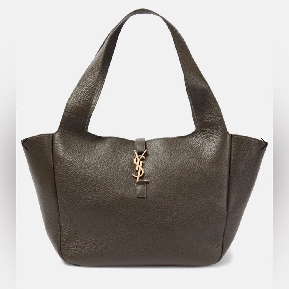 Saint Laurent Light Musk Bea Leather Tote Shoulder Bag